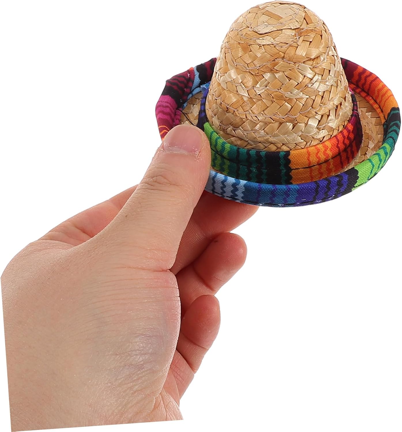 Mini Sombrero Hats Set - Mini Serapes for Bottles Beer Poncho Cover Sombrero Bottles Topper for Mexican Fiesta Party Decorations Supplies