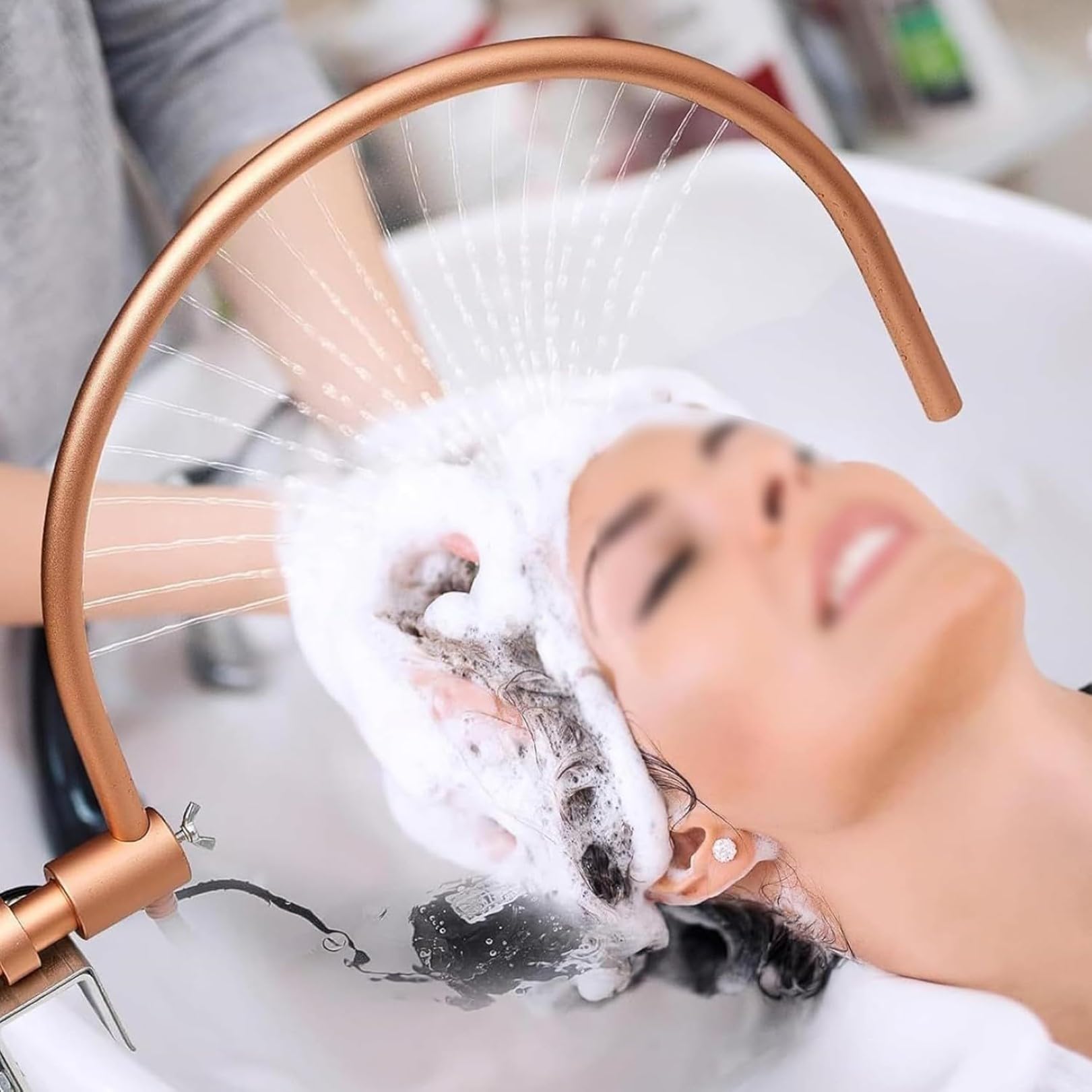 Head Spa, rubinetto per la circolazione dell'acqua regolabile a 180° con pompa dell'acqua per shampoo letto cuoio capelluto ciotola lavaggio parrucchiere stile