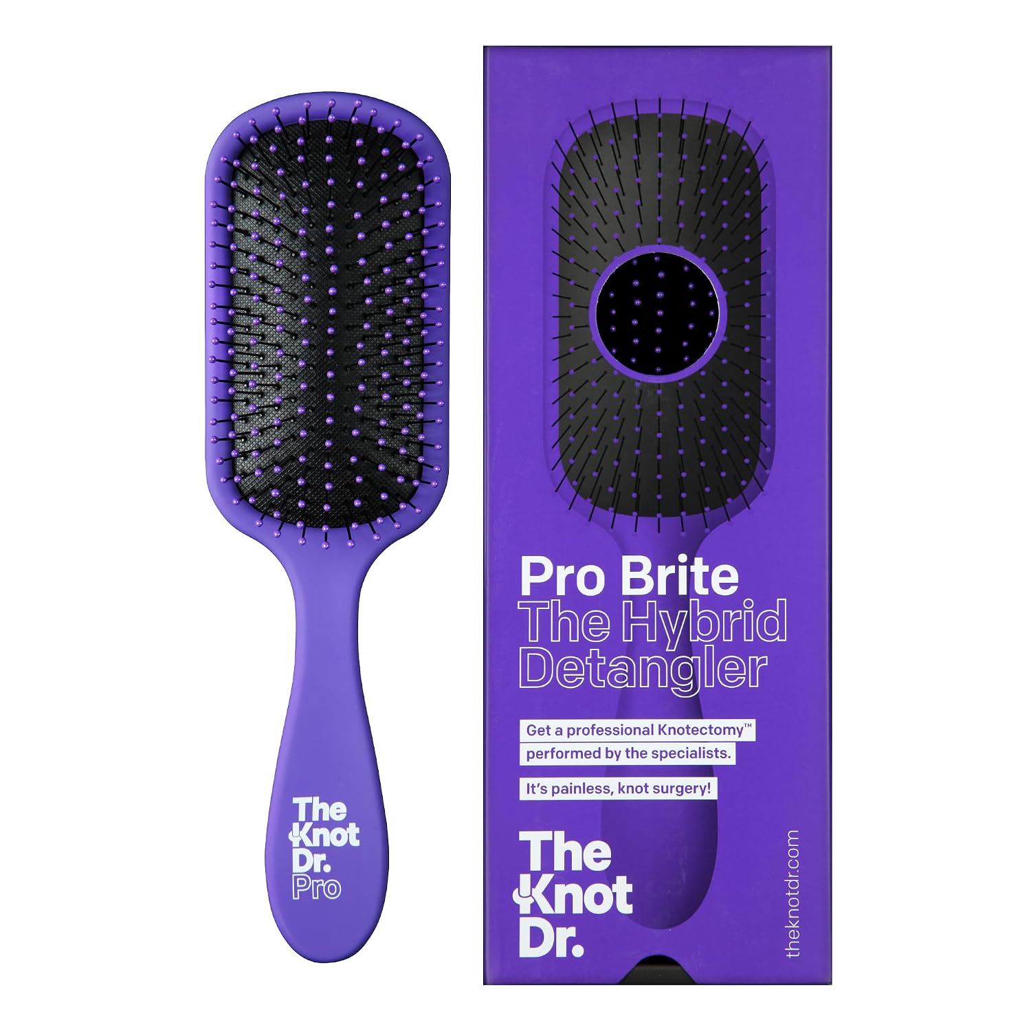 Brite Blue Hairbrush by The Knot Doctor