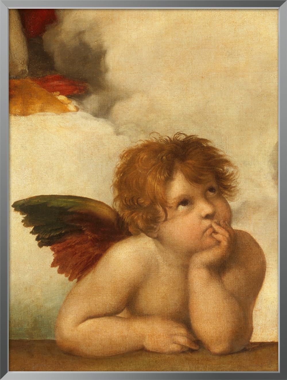 Affiche encadrée Raffael Sixtinische Madonna 31x41cm pour mur vide
