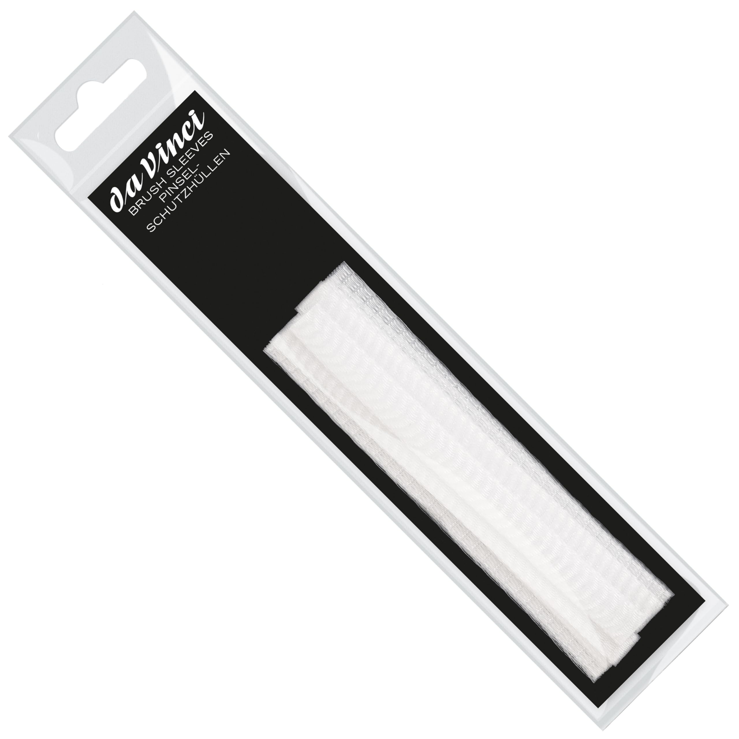 da Vinci Brush GUARDS - Brush Protector - Brush SLEEVES/Set including 6 Small & 6 Wide Pcs, White