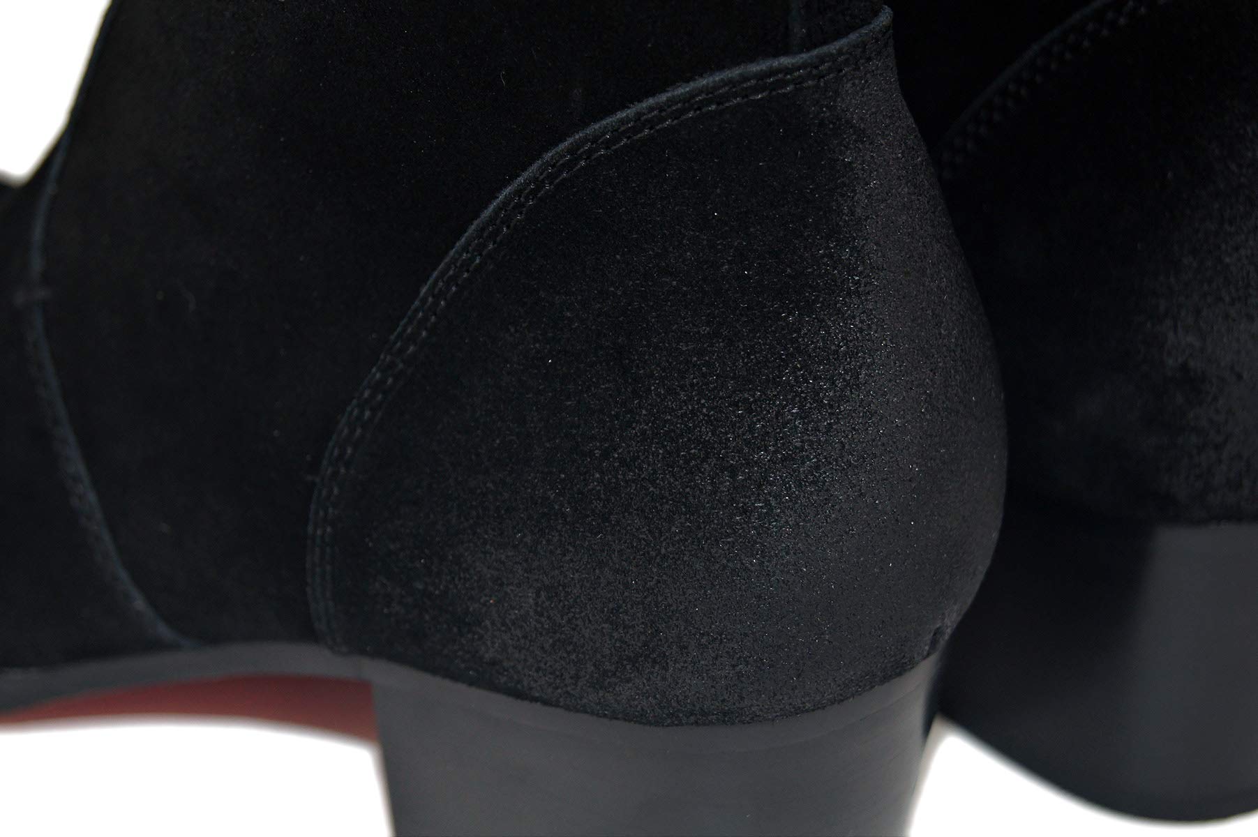 OSSTONE Chelsea Stiefel für Männer Leder High Heels Herren Kleid Western Schuhe Reißverschluss Stiefel OS-JY002-DE