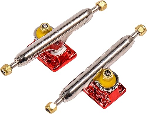 Miniatura 1 de Camiones de diapasón con bujes de uretano mejorados y copa de pivote, 1.339 in 1.260 in de ancho, pin principal normal (rojo, 1.339 in)