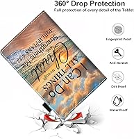 Vista 6 de Funda para tablet Kindle Fire HD 10/Fire HD 10 Plus (11ª generación, versión 2021), funda de piel sintética de alta calidad con ranura para tarjeta