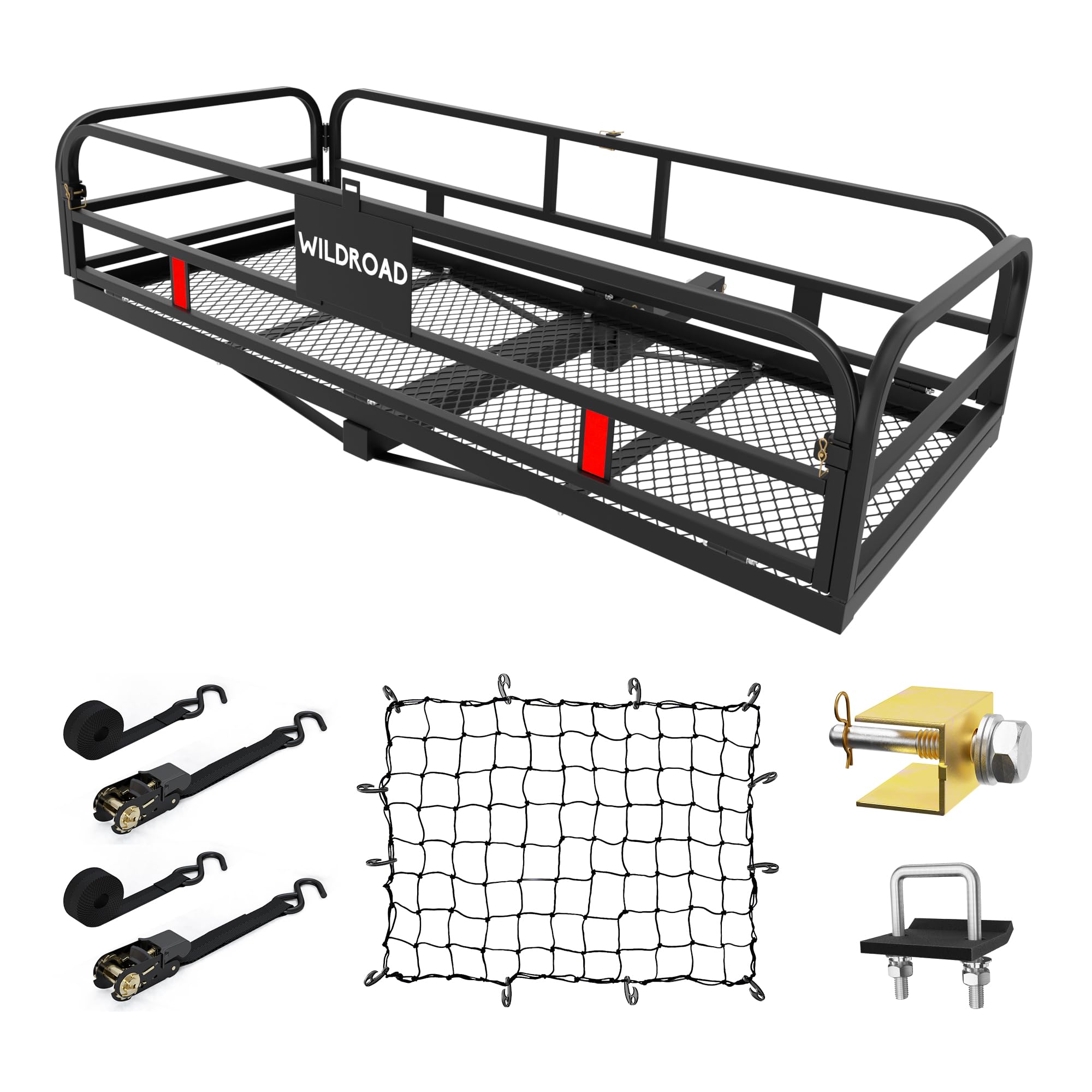 Wildroad Hitch Cargo Carrier 500 LBS Capacity Vehicle Hitch Baskets 60 X 24 X 14