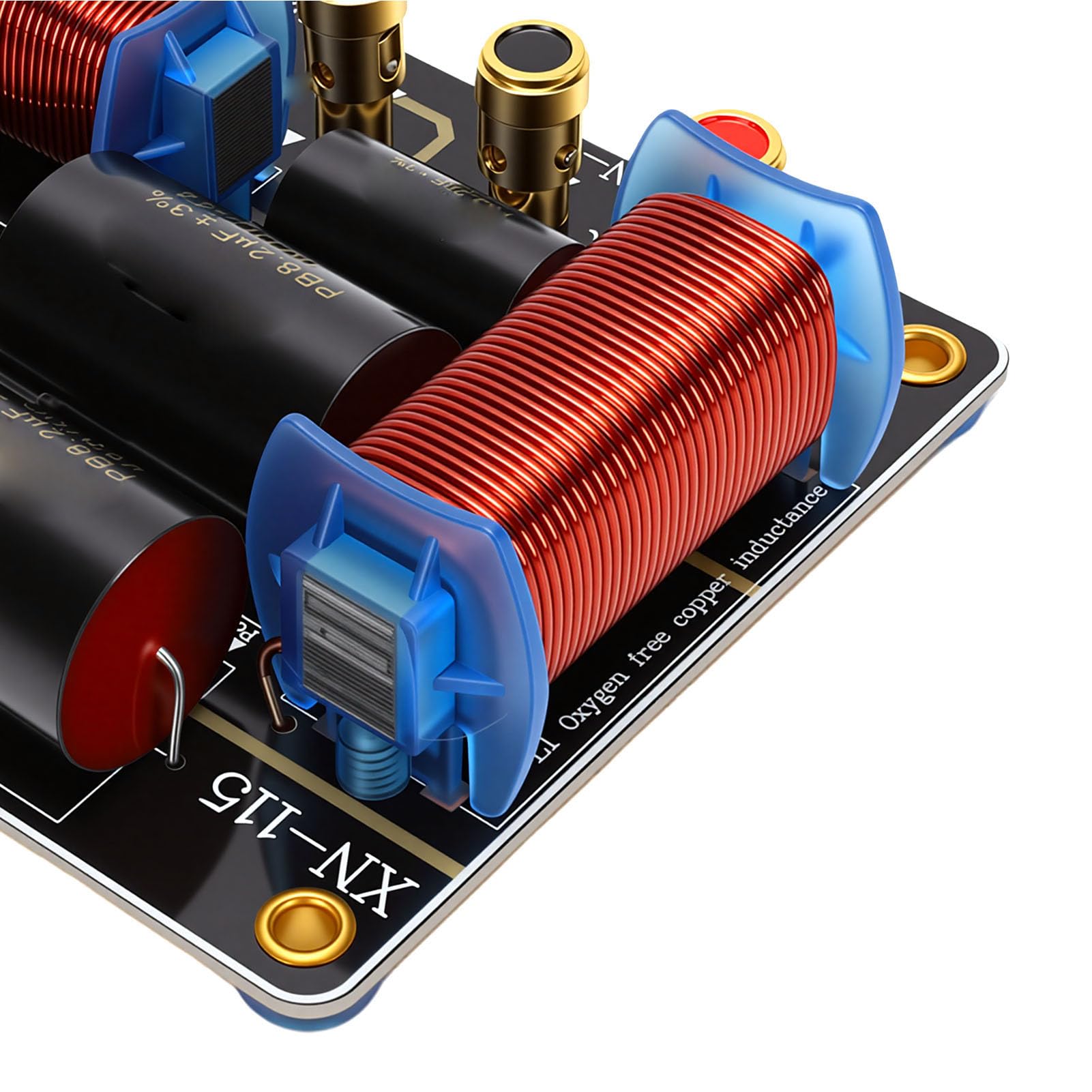 Crossover per Altoparlanti a Due Vie Ad Alta Potenza con Design Resistente Al Calore per Altoparlanti Doppi da 10-12 Pollici, Divisore di Frequenza da 550 W per Professionale, Ideale per i