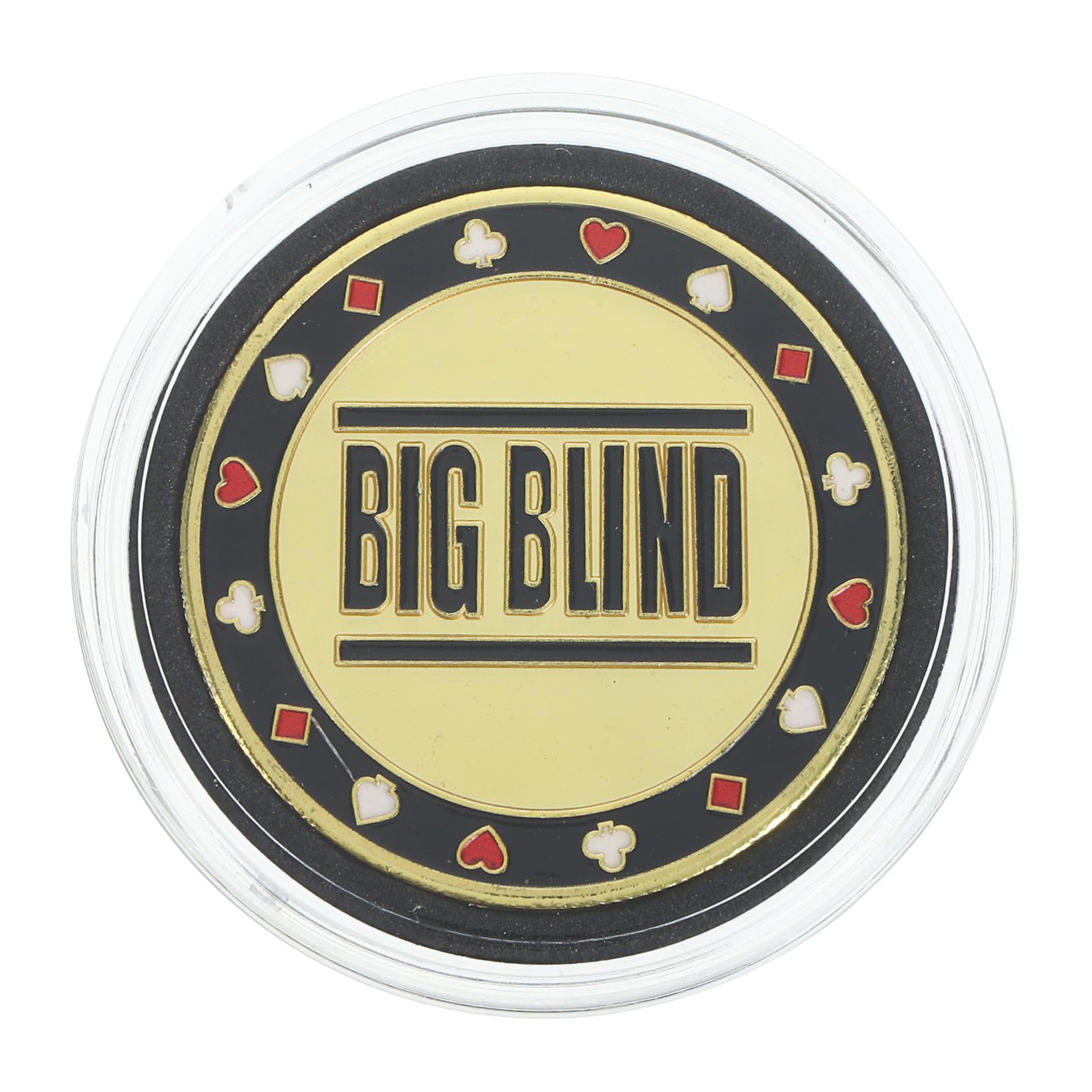 GARVALON Poker Game Big Blind Small Blind Dealer Button Metal Poker Accessories Counting Tokens for Home or Party