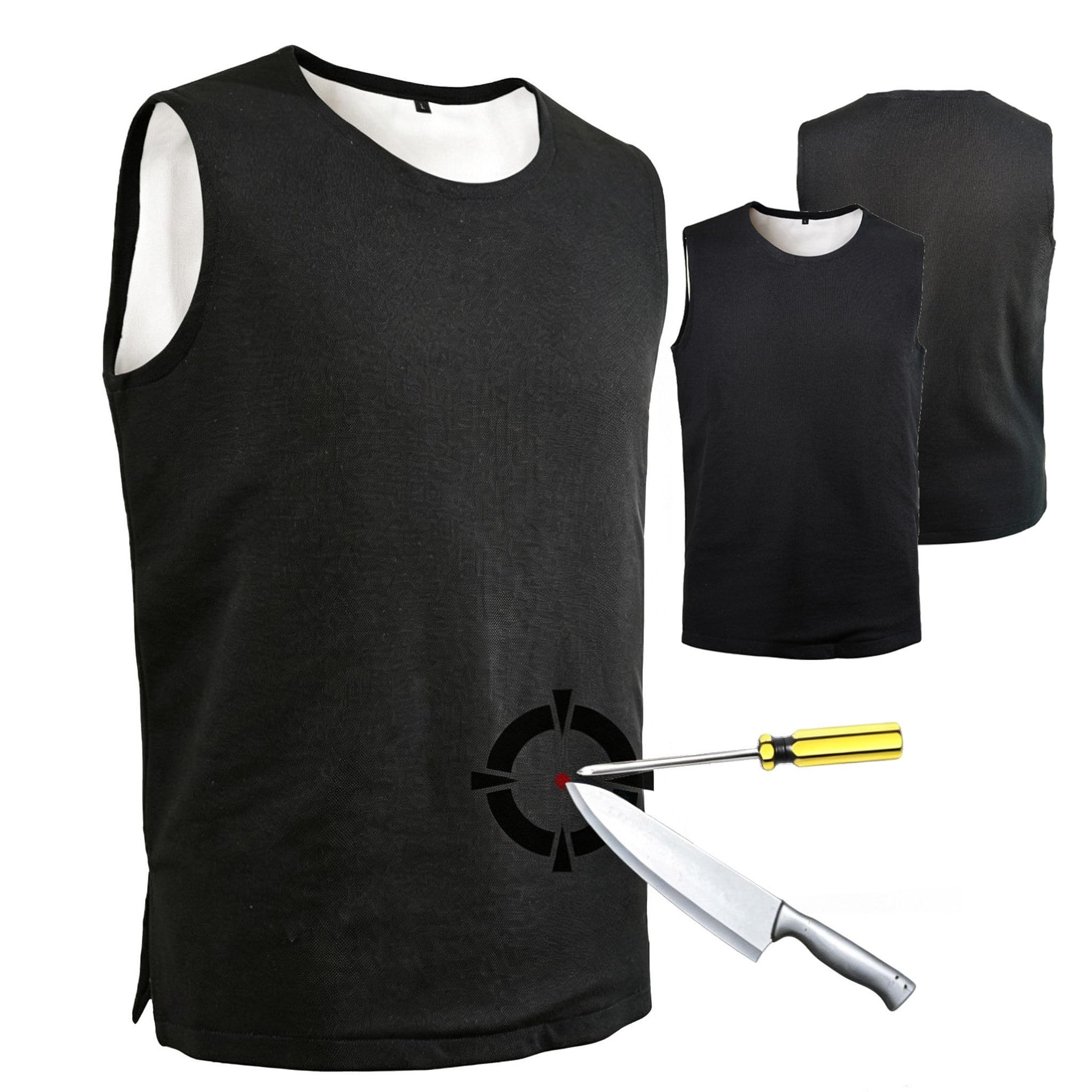 Chaleco Antibalas Oculto Anticortes De Nivel 5 M | Resistente a Cortes Y PUñaladas, Suave, Transpirable Y Ligero, Equipo De Protección Personal Anticortes Y Perforaciones.