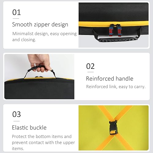 Miniatura 3 de khanka Estuche rígido de repuesto para DEWALT 20V MAX* acabado clavador en ángulo 16GA (DCN660B), solo funda