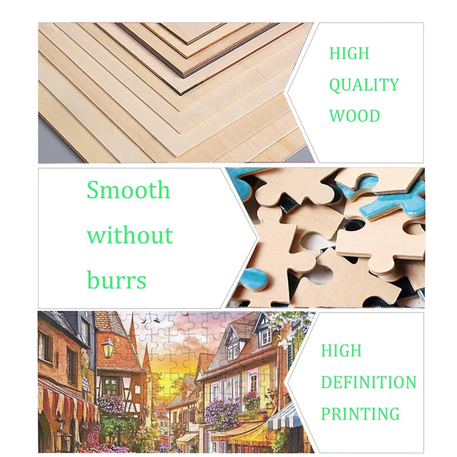 Puzzle 6000 elementów, małe miasteczko Układanka 6000 elementów Dorośli i dzieci, Premium artystyczna łamigłówka, 179,5x105,5 cm Klasyczna gra Puzzle dla dorosłych, wystrój domu, prezent dla kobiety