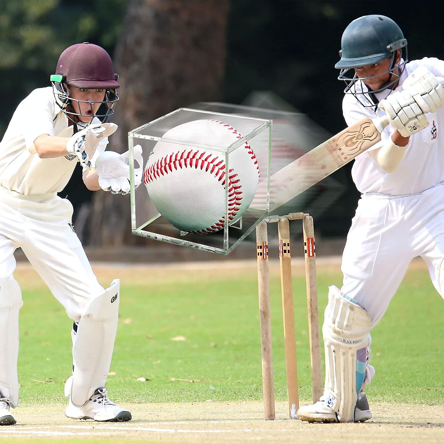 6 Pack Baseball Display Case UV Protected Acrylic Clear Baseball Holder Square Cube Ball Protector Memorabilia Autograph Display Box - Image 6