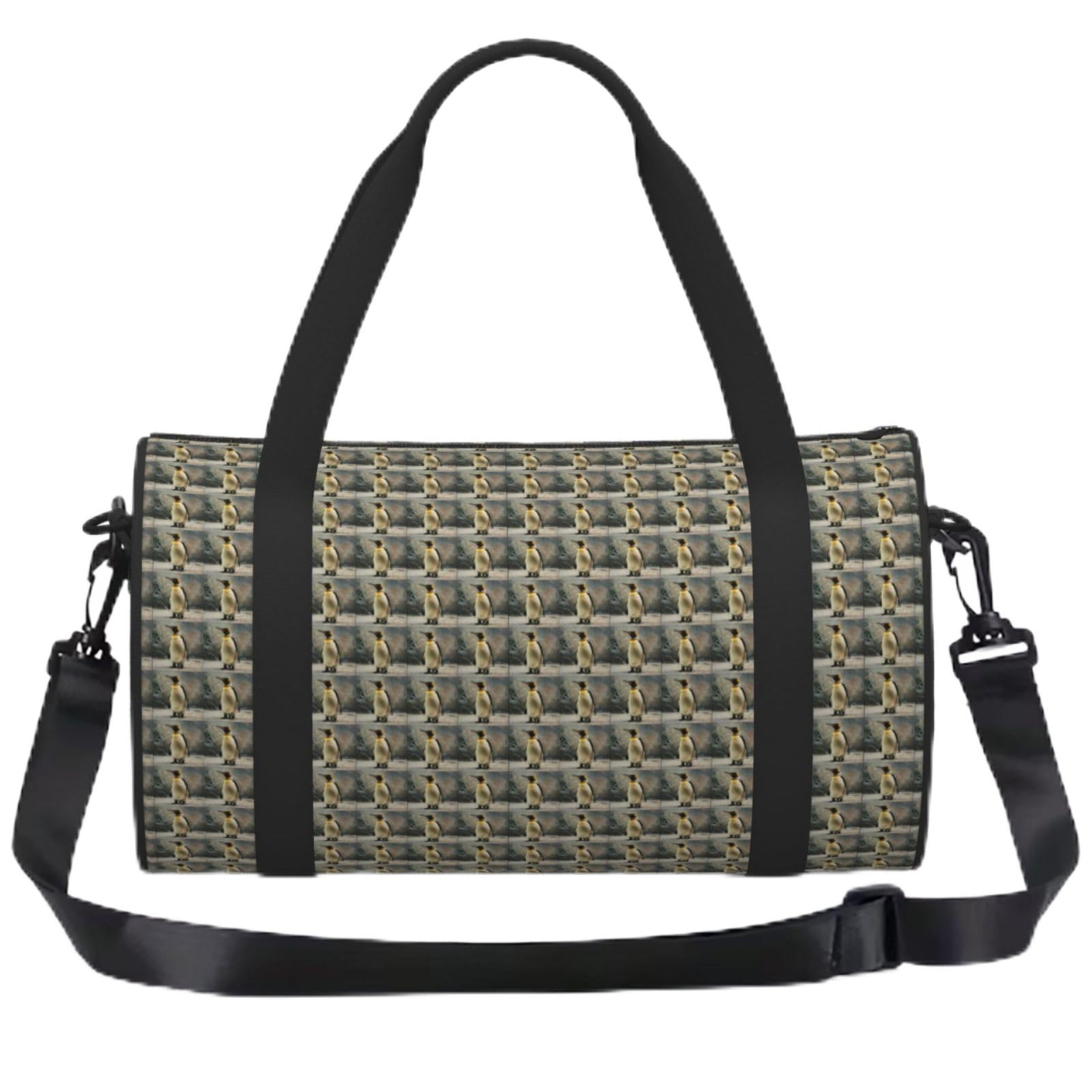 Bolsa deportiva unisex con estampado de pingüinos para viaje corto 6
