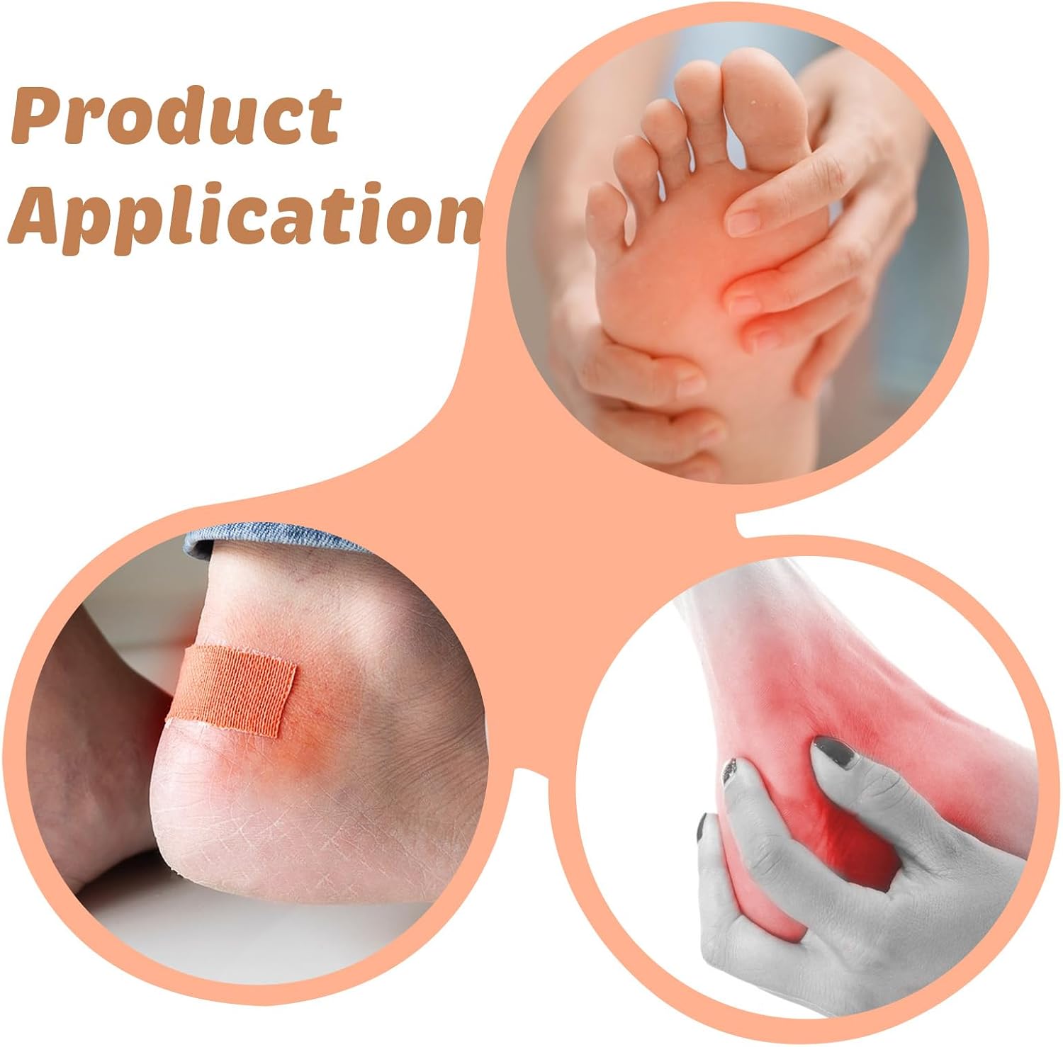 36 Pieces U Shaped Felt Callus Pads Horseshoe Pad Metatarsal for Foot Pain Relief Protect Calluses from Rubbing On Shoes Foot Pads for Calluses and Bottom of Foot Men Women
