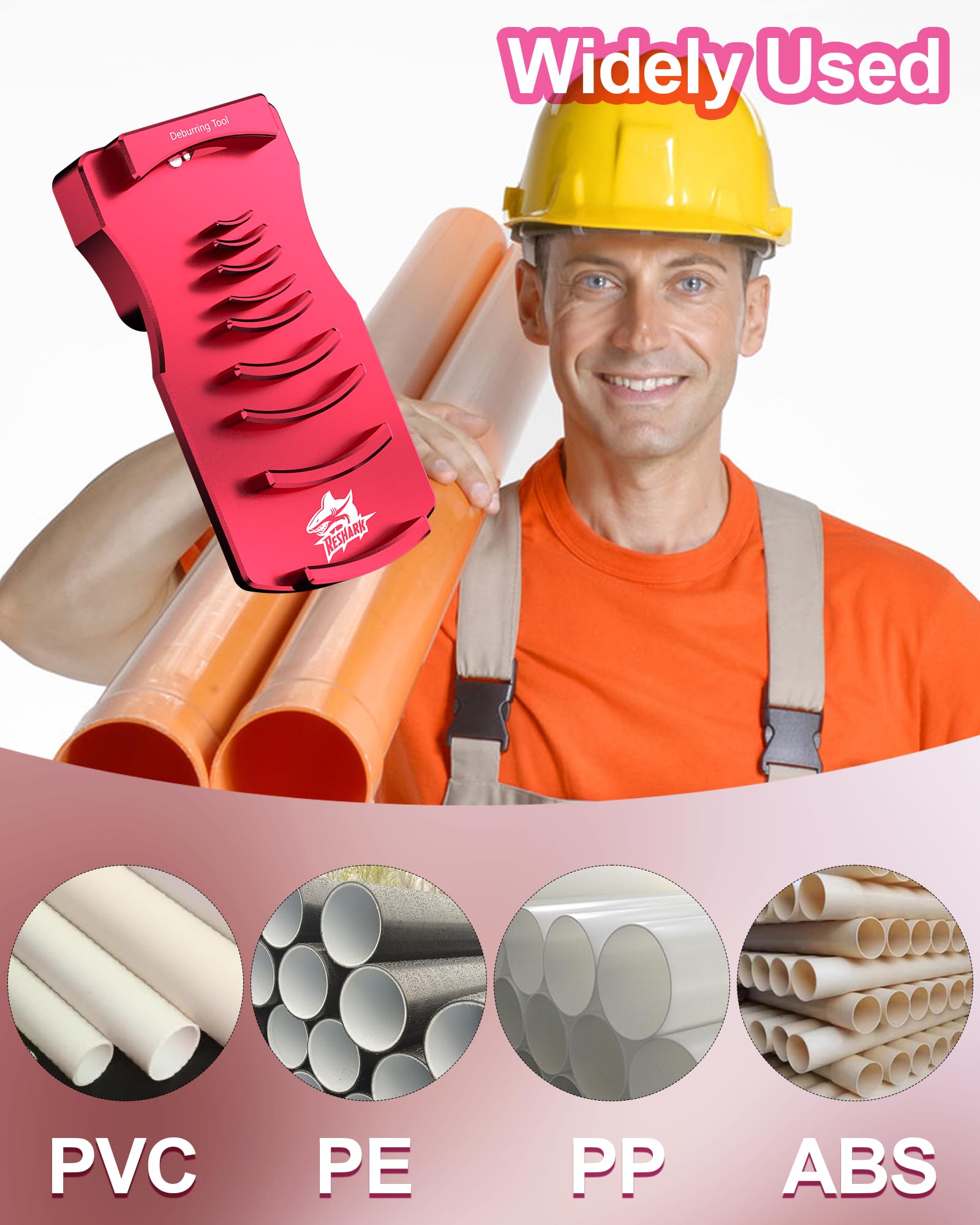 9-in-1 PVC Pipe Deburring Tool - Adjustable Chamfer -7