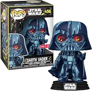 Funko POP! Star Wars Retro Art Exclusive Darth Vader #456 w/ Free Acrylic Case