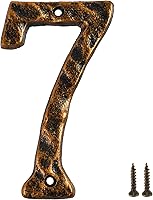 Vista 9 de Número de casa HILAZA 0 para exterior, número de dirección de casa de 5.5 pulgadas de hierro fundido, número de casa de metal