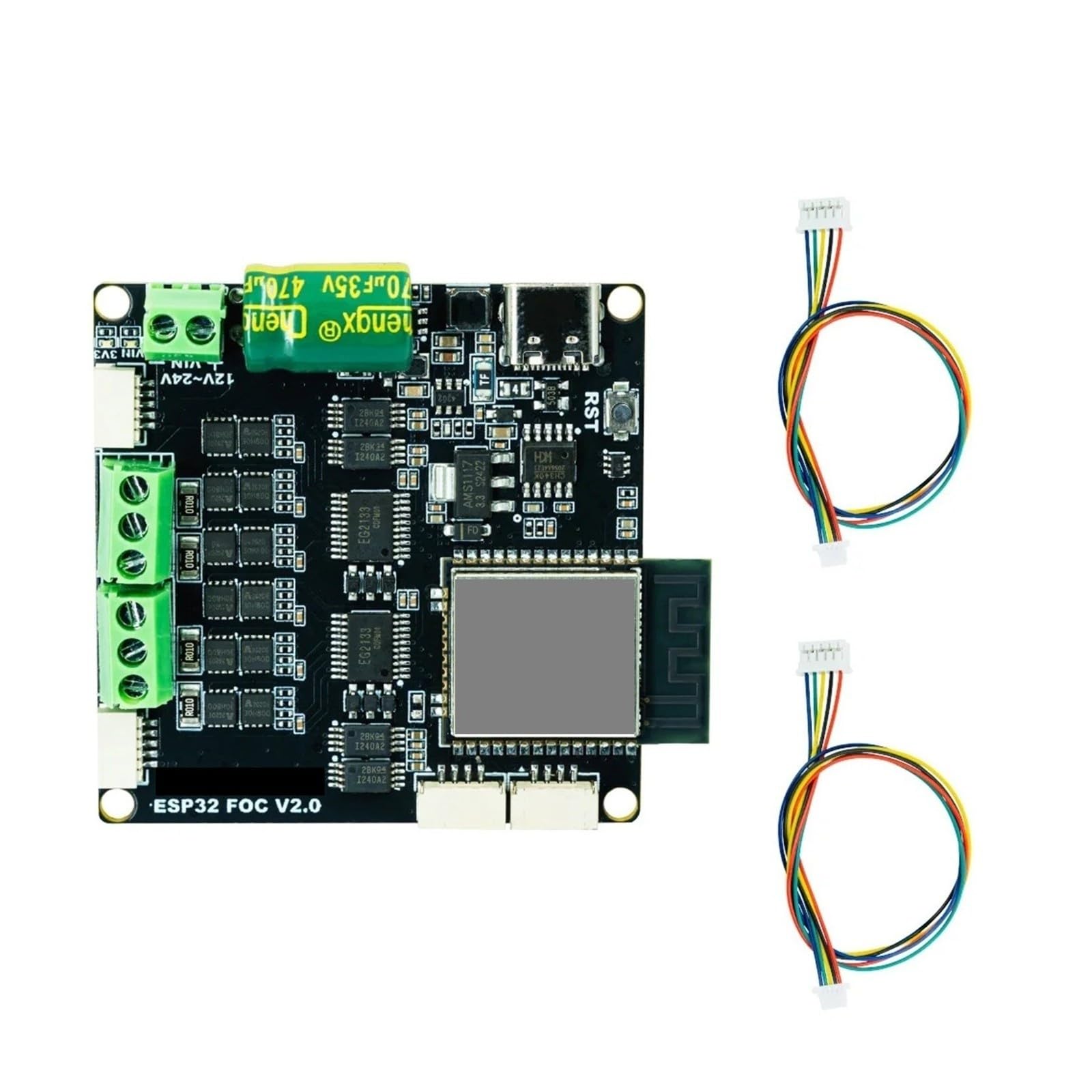 Aixinong1 Podwójna prosta osłona FOC ESP32 do bezszczotkowego sterownika silnika serwo BLDC(MKS ESP32 FOC V2)