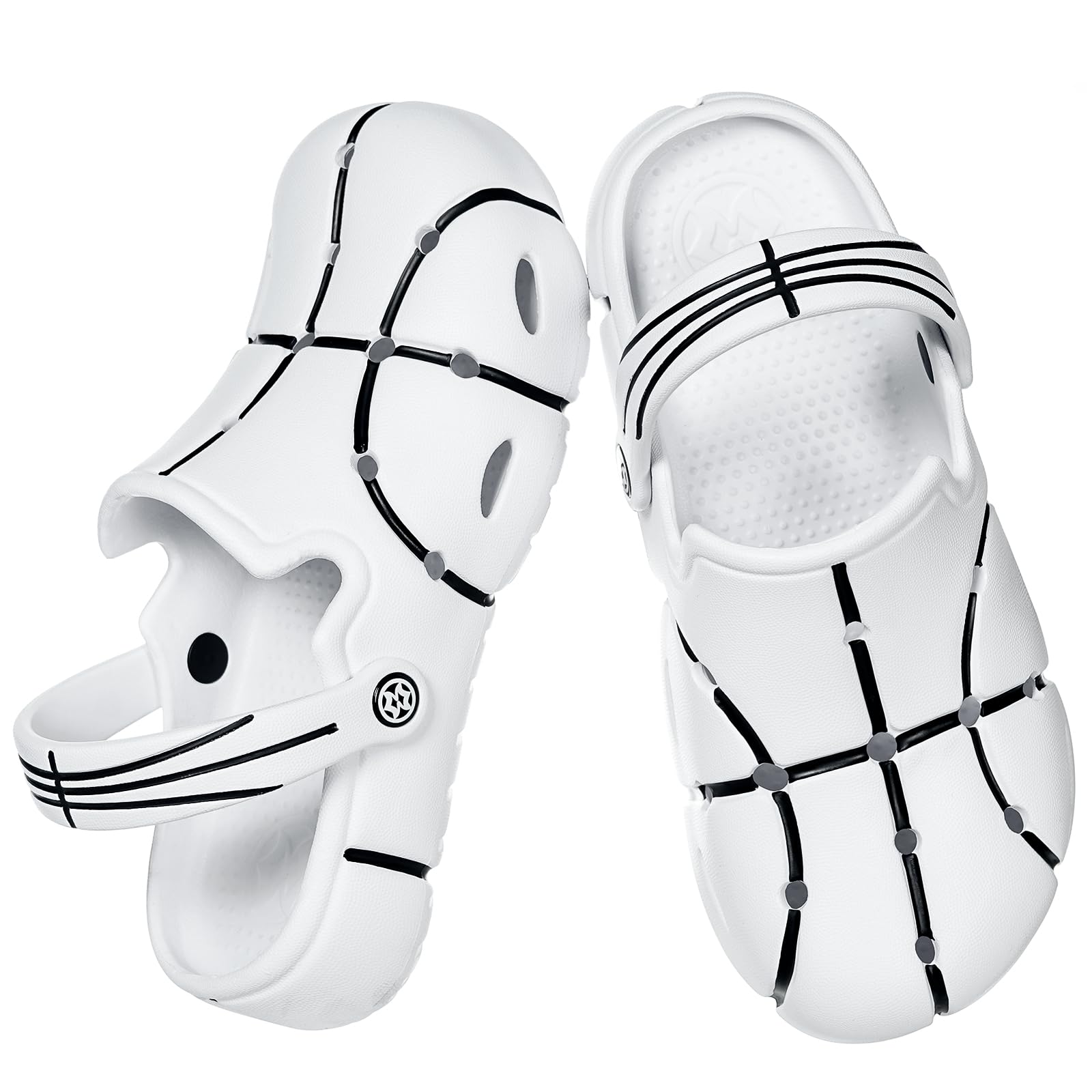 Gaatpot Unisex Clogs mit Lustige Ballsportmotiv,Leicht