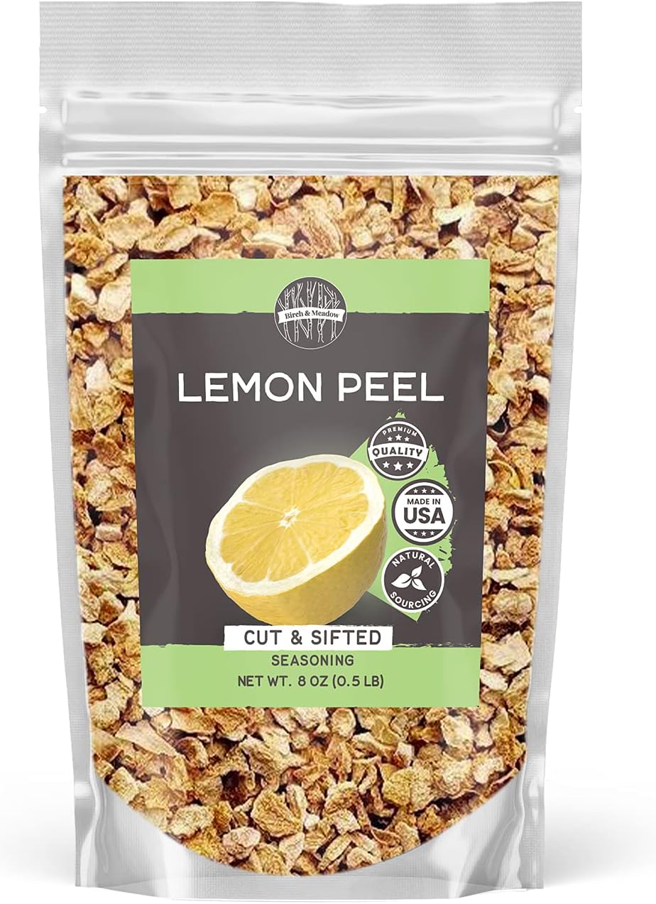 Birch & Meadow 8 oz Lemon Peel Cut and Sifted