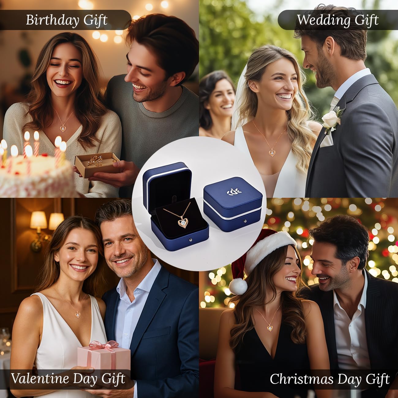 Moissanite Infinity Love Heart Pendant Necklaces for Women, 1-3 Carat 925 Sterling Silver 18K Gold Plated Engraved with"I LOVE YOU', Anniversary Birthday Present Jewelry Christmas Valentines Day Gift for Women Wife Girlfriend Her - Image 7