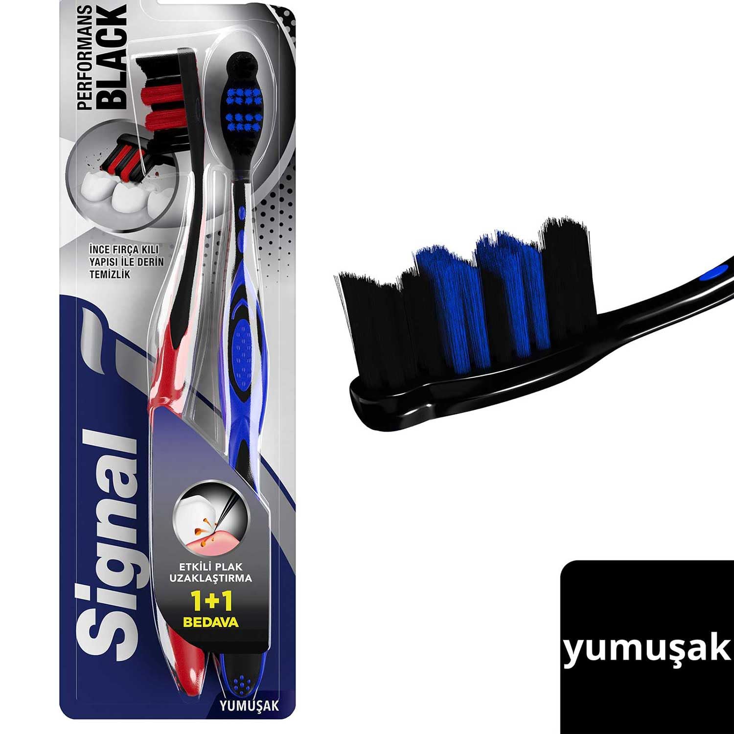 Signal Diş Fırçası Performance Black 2 Kat Yumuşak 31 gr 1+1