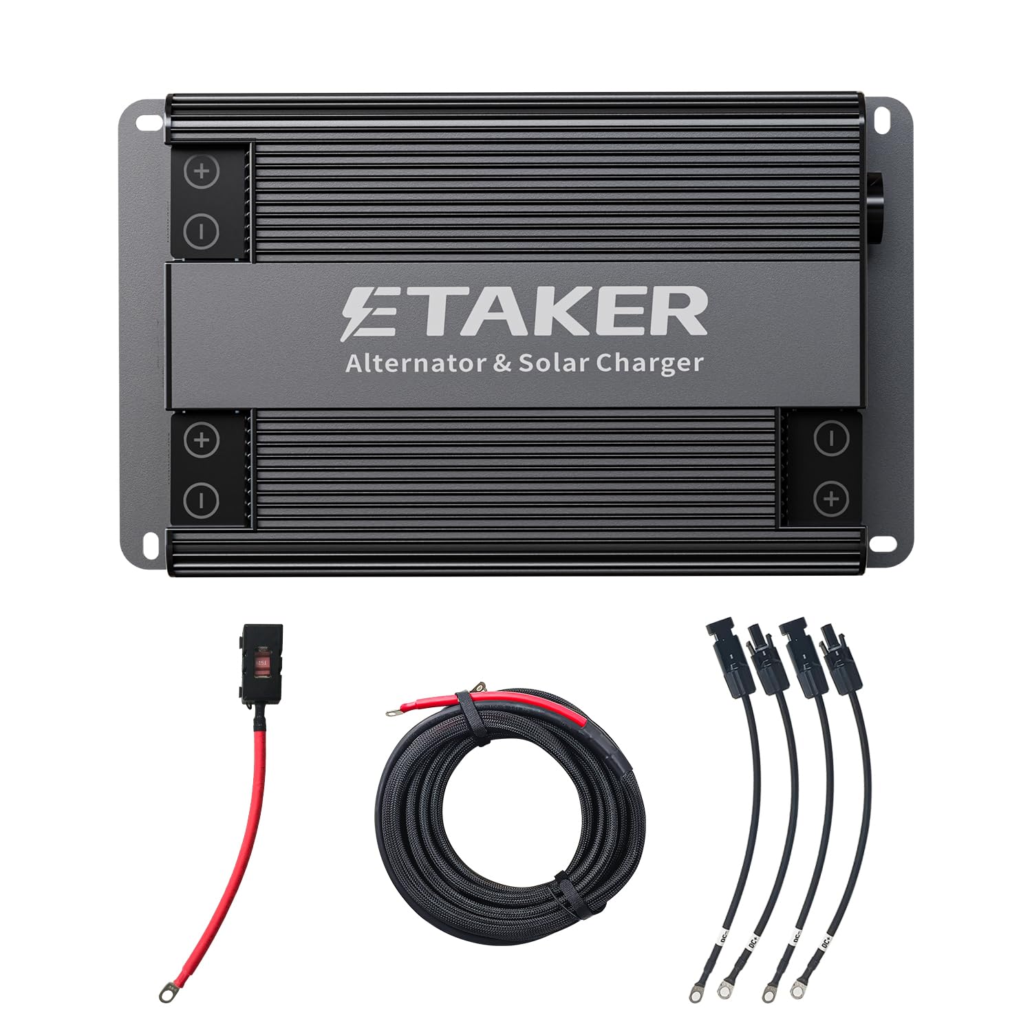 Alternator Charger Fleet 1000 Compatible with Power Station Solar Generators, Car and Solar Max 1000W Driving Car DC-DC Battery Charger sutible for Gasoline RVs,SUVs,Diesel Cars, Boats