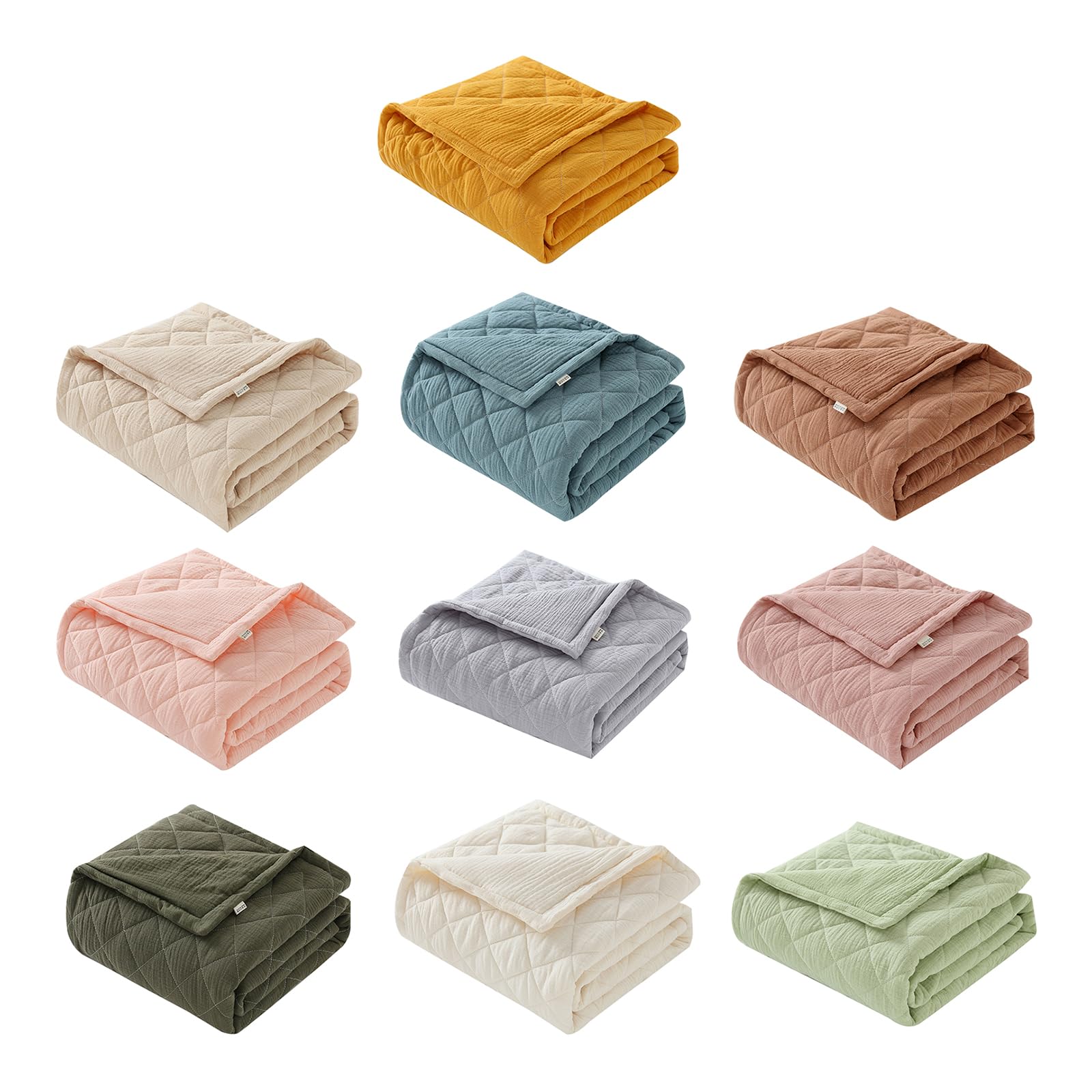 Coperta per Neonati in Cotone Morbida e Traspirante, Ideale per Culle e Passeggini - Trapunta Leggera, Biancheria da Letto per Bambini