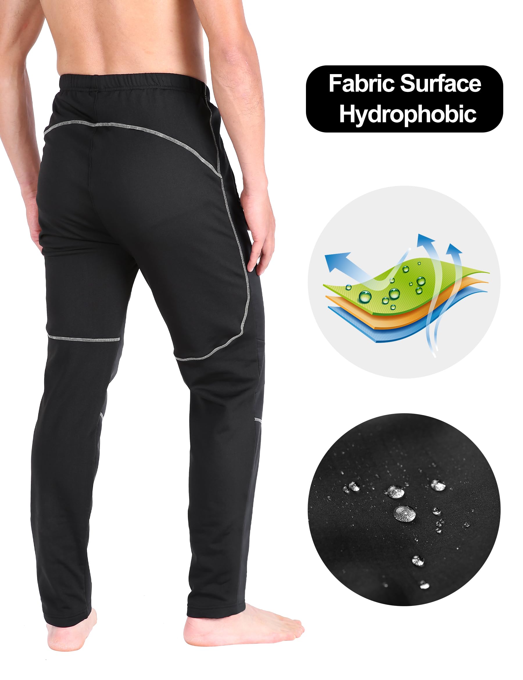 INBIKE Pantalon Largo Ciclismo Invierno Hombre Impermeable Montaña Senderismo Trekking