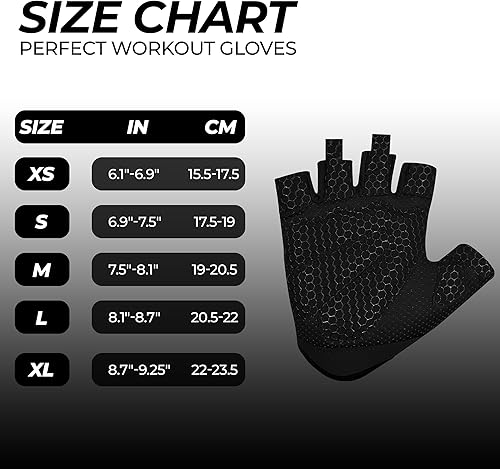 Miniatura 6 de FIGHTSENSE Guantes de levantamiento de pesas con protección completa de la palma de la mano, guantes de entrenamiento para hombres y mujeres,