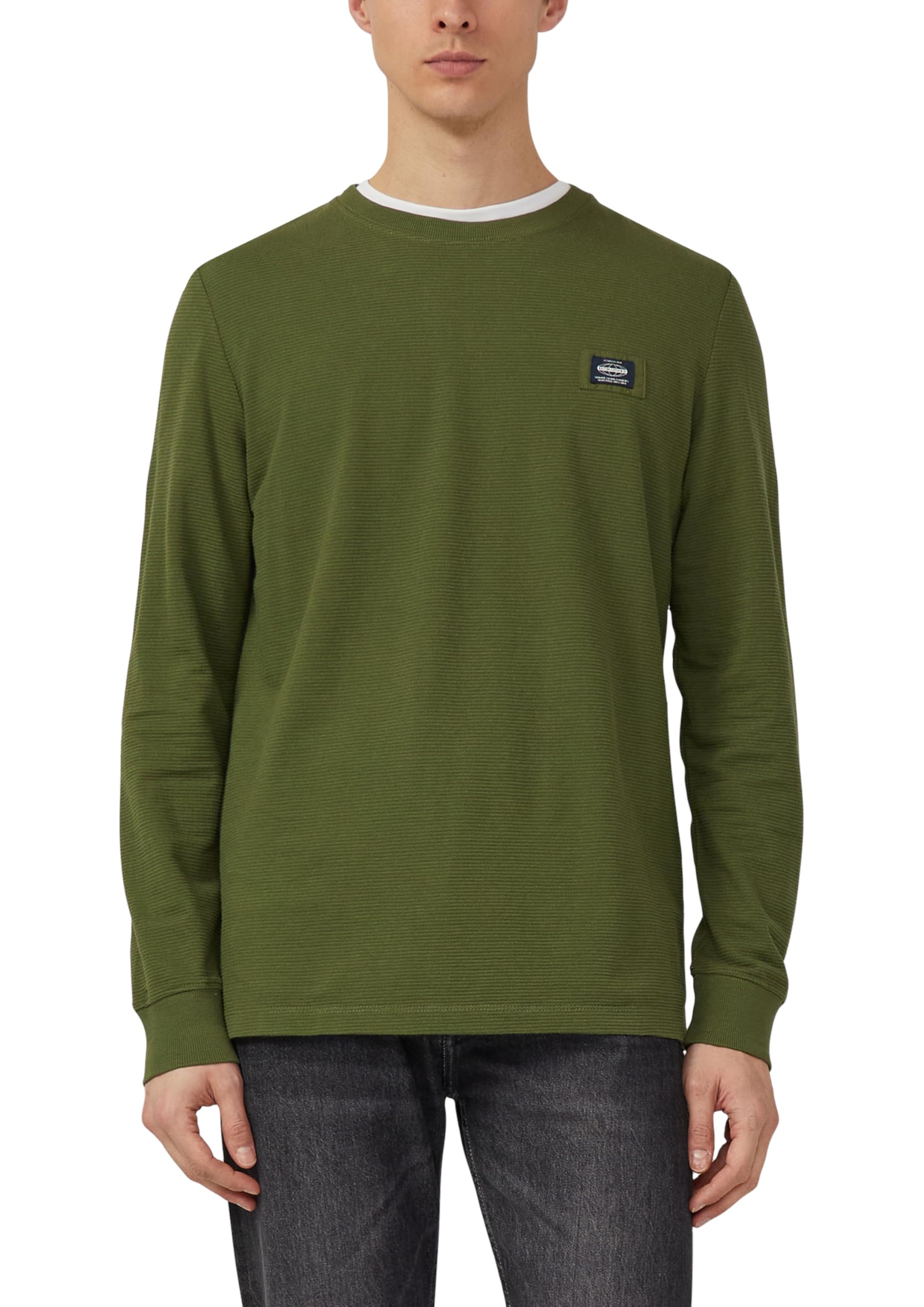 s.Oliver Strukturiertes Longsleeve mit Ärmelbündchen