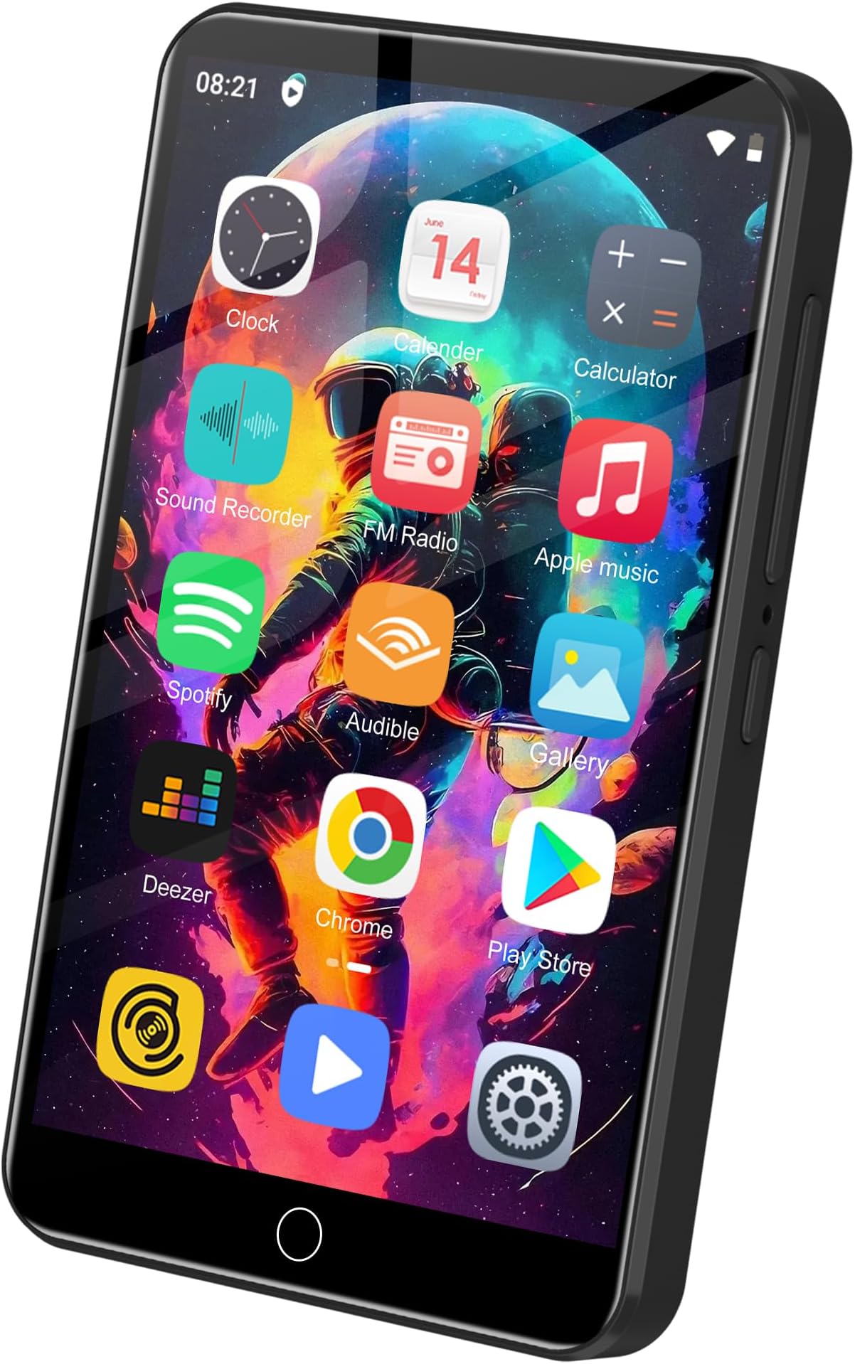 80GB MP3 Player with Bluetooth and WiFi, 4.0" Full Touchscreen Mp4 Mp3 Player with Spotify, Audible, Amazon Music, Android Music Player with Speaker, FM Radio, E-Book, Up to 512 GB