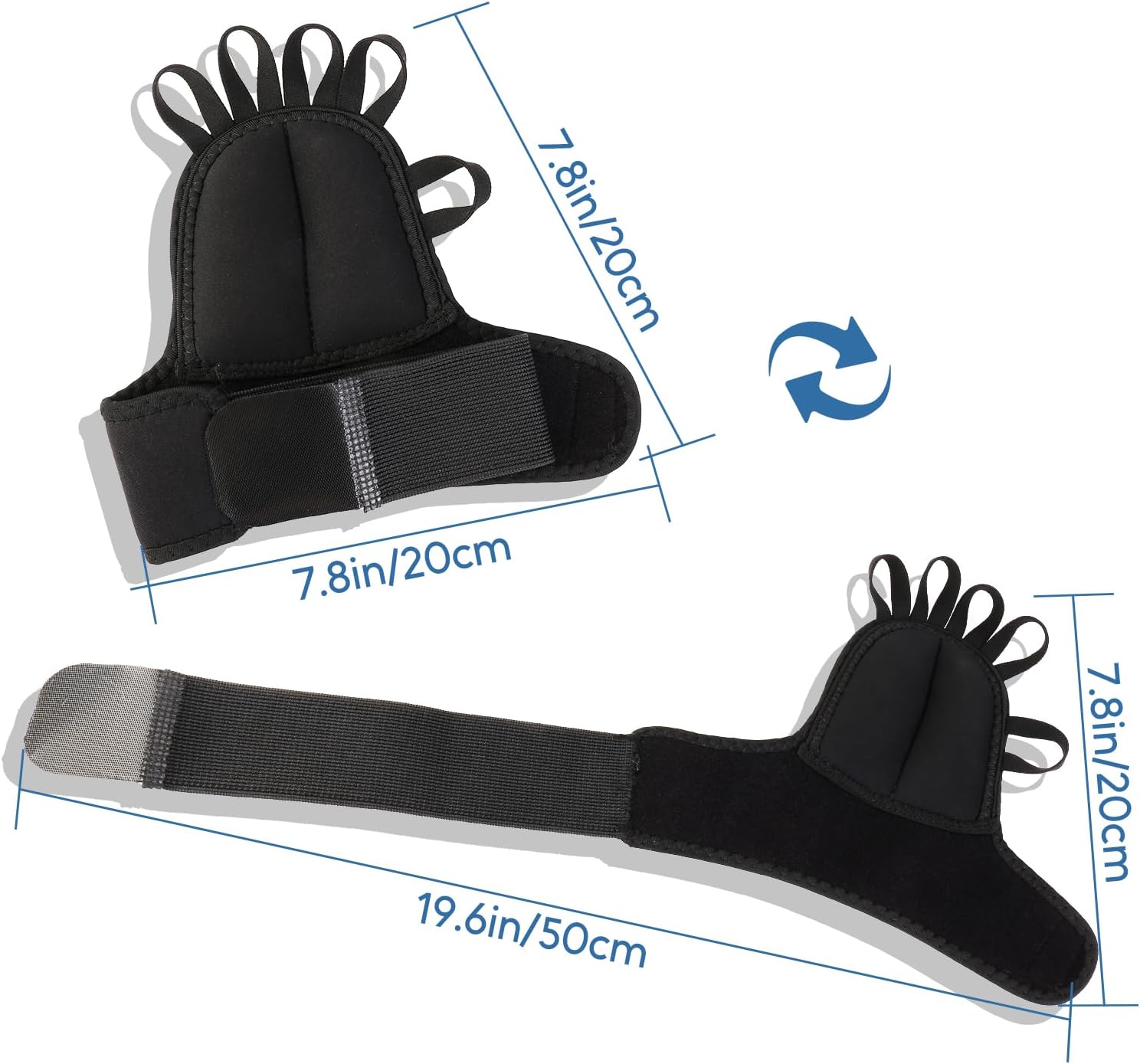 Hand Weights 1 Pair, Weighted Gloves for Tremors, Fine Motor Skills, Aid for Hand Tremors Control and Parkinsons Patients, Writing Stability & Hand Strengthening, Grip Strength Control, 0.5lb×2, Black