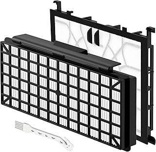 1x HEPA Filter + 1x Motorschutzfilter für Siemens Q5.0 VSQ5X1230 Extreme SilencePower Staubsauger Filter, Ersatzfilter Zubehör mit Putzbürste VZ154HFB VZ02MSF VSQ5X12M1 für Bodenstaubsauger