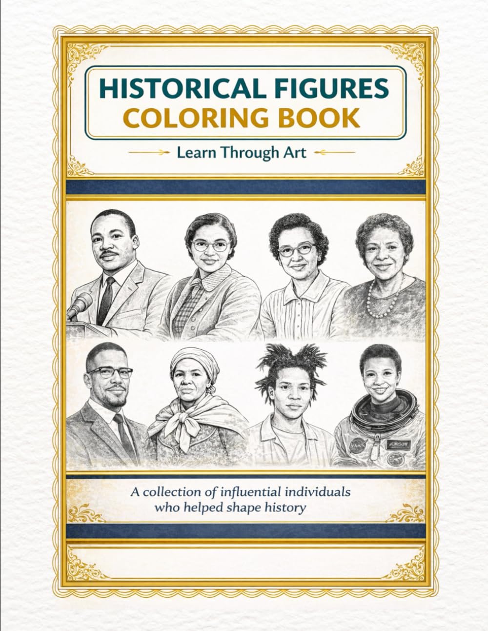Black History Month Coloring Book: Inspiring Figures Who Changed History: A Creative and Educational Coloring Book Featuring Influential Black Leaders, Innovators, and Changemakers