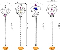 Vista 3 de Fairy Magic Dress-Up Wand Set Princess Wand Girl Dress-Up Game Costume Cosplay
