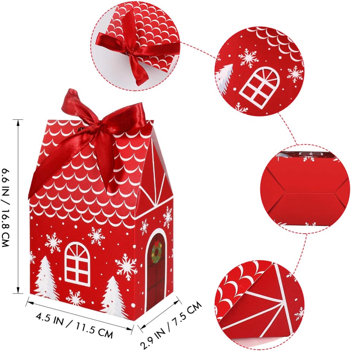 Exсluѕіvе Dіѕсоunt 80% оƒƒеr NUOBESTY Christmas Candy Boxes with Ribbon 24pcs, 11.5 x 7.5 x 16.8 cm Cardboard Xmas Eve Candy Boxes Portable Holiday Christmas Festival Boxes for Chocolate, Treats and Cookies Suреr Chеар 🛒 NUOBESTY Christmas Candy Boxes with Ribbon 24pcs, 11.5 x 7.5 x 16.8 cm Cardboard Xmas Eve Candy Boxes Portable Holiday Christmas Festival Boxes for Chocolate, Treats and Cookies