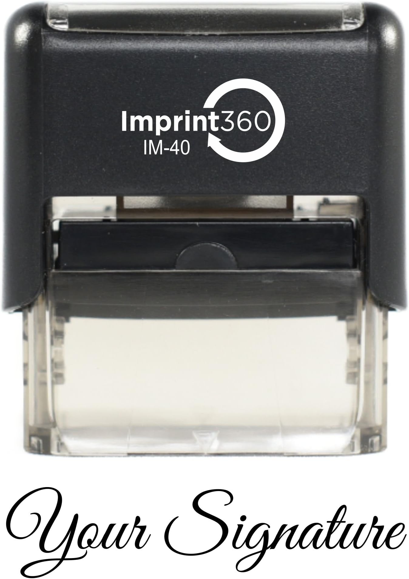 Custom Signature Stamp (Black Ink) - Self-Inking Stamps are Perfect for Fast, Repetitive Stamping.