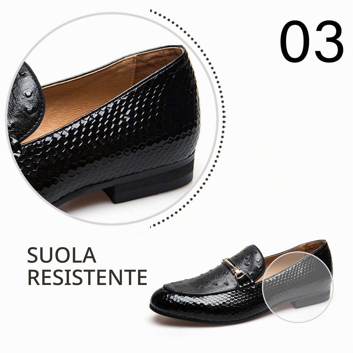 JITAI Scarpe Leggere Mocassini da Uomo in Ecopelle Mocassini Uomo Scarpe Casual alla Moda