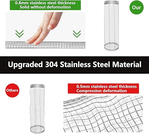 Miniatura 3 de Espesor mejoradoZensbin - 2 cestas enrollables para parrilla al aire libre, accesorios para parrilla de barbacoa, regalos para hombres, artículos de