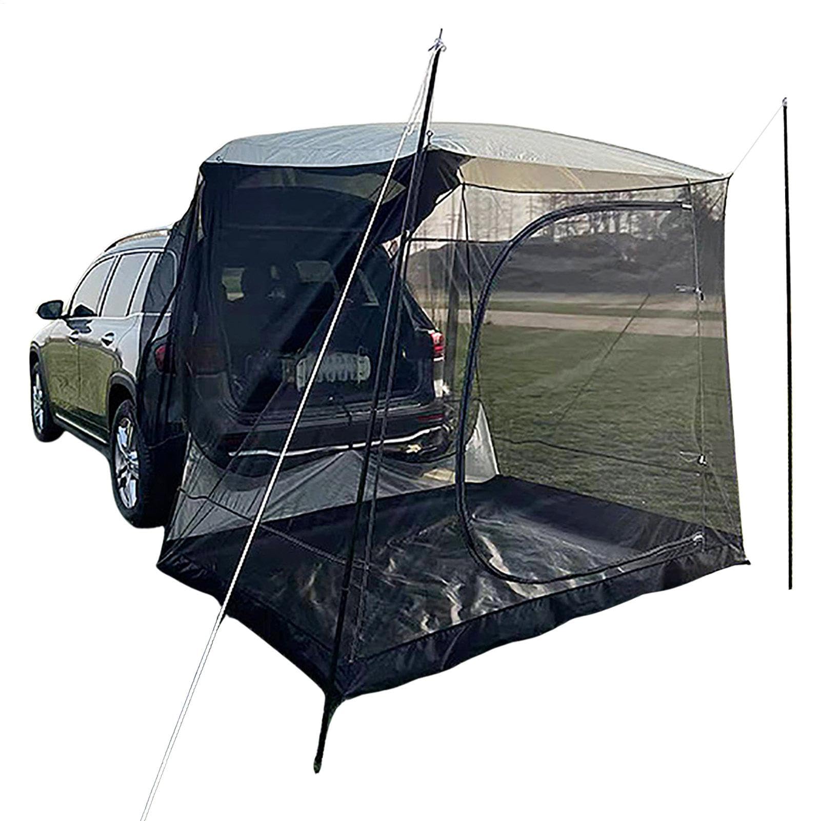Auto Markise Camping, Auto Zelt Heckklappe Combi, Großer Schattenplatz Für 5-6 Personen, Auto Zelt Camping Für Heckklappe SUV, Heckzelt Auto SUV, Multifunktional Auto Camping Ausrüstung