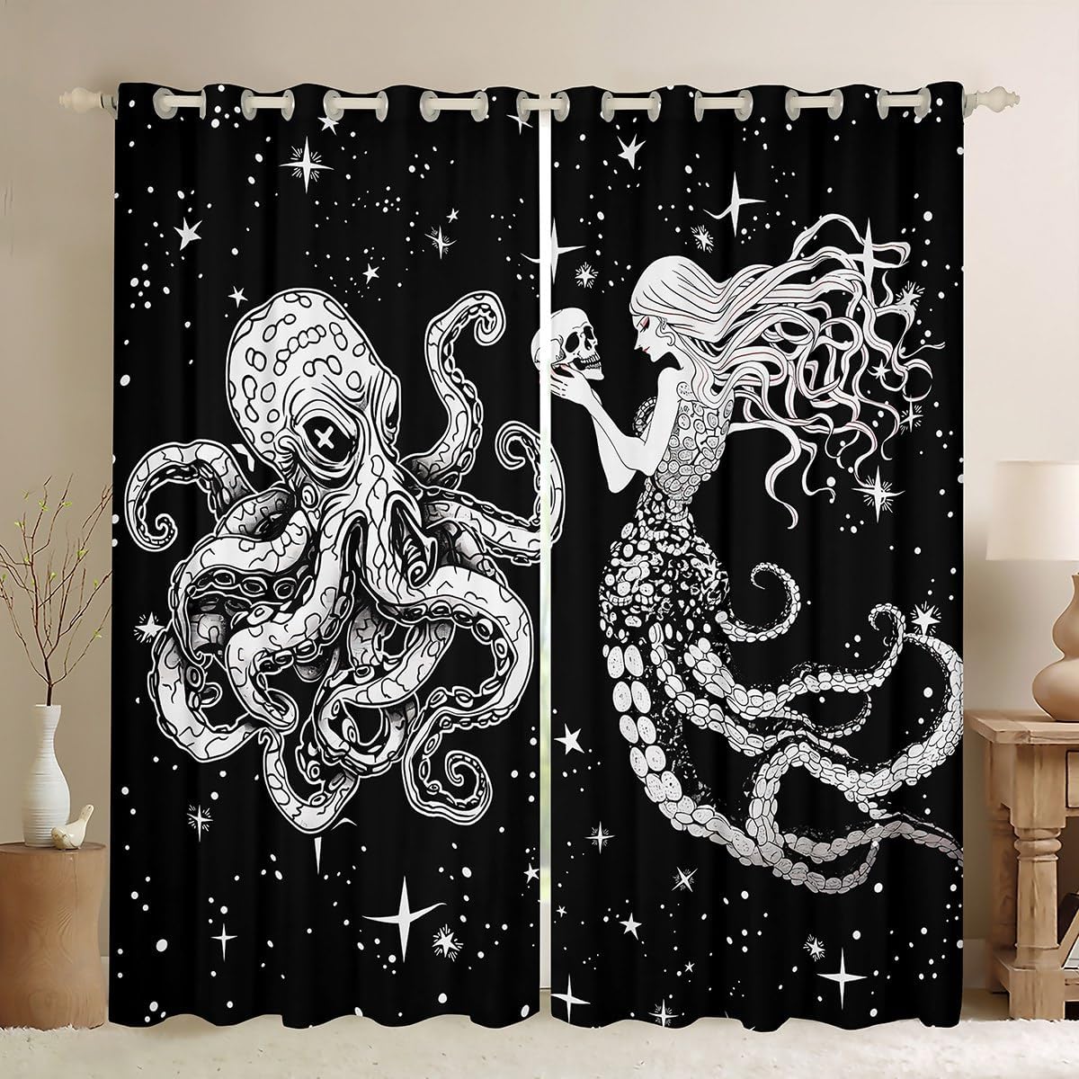 Erosebridal Pup Dog Window Treatment Doggy Pets Window Curtains 84"X90", Cartoon Puppy Animals Curtains for Kids Child Boys Sharpei French Bulldogs Draperies Dog Lover Bedroom Decor