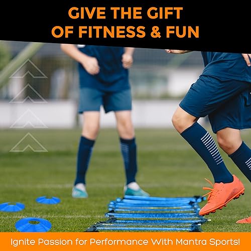 Miniatura 8 de Equipo de entrenamiento de fútbol, juego de escalera de agilidad, equipo de entrenamiento de velocidad deportiva y agilidad con conos y taladros,