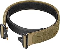 Vista 7 de FAIRWIN Cinturón táctico Balttle de 2 pulgadas, cinturón de combate de guerra Molle Rigger con hebilla de liberación rápida para hombres