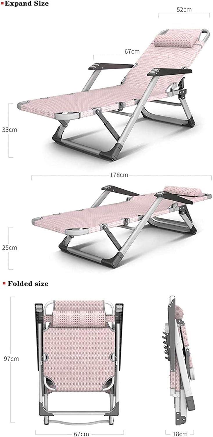 JATIBOSH Zero Gravity Deck Chair Outdoor Folding Beach Chair with Cotton Pad Lightweight Adjustable Breathable Reclining Lounge Chair Garden Patio Sun Loungers A-A