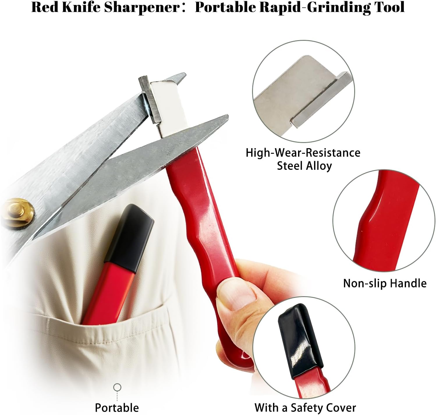 SNAIL GARDEN 10PCS Knife Sharpening Stone Set, 2PCS Dual-Sided Whetstones with Red Sharpener, Metal File, Flattening Stone, Bamboo Base, Angle Guide, Honing Guide, Silicone Base, Leather Strop