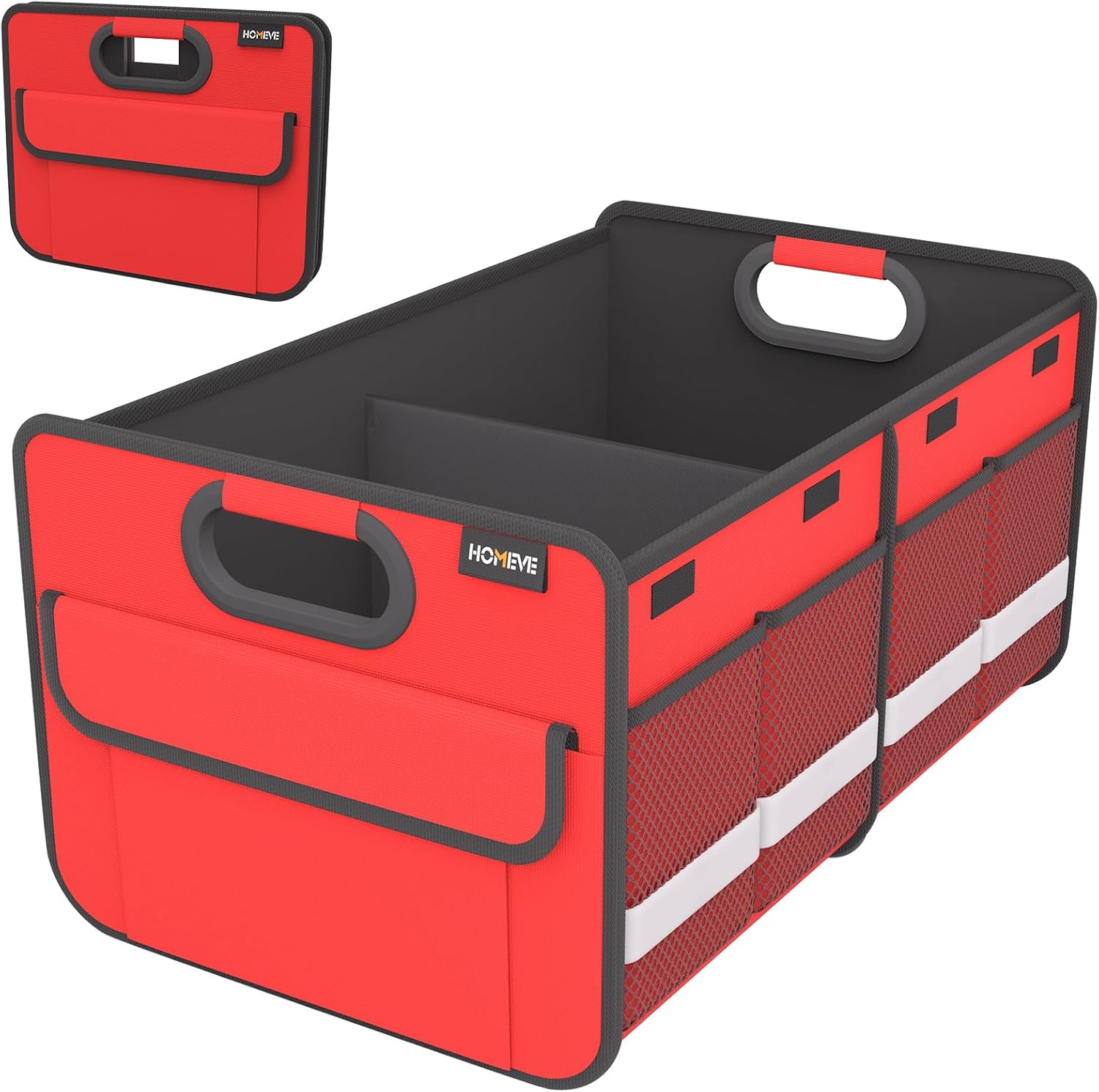 Homeve Collapsible Car Trunk Organizer with Reinforced Handles
