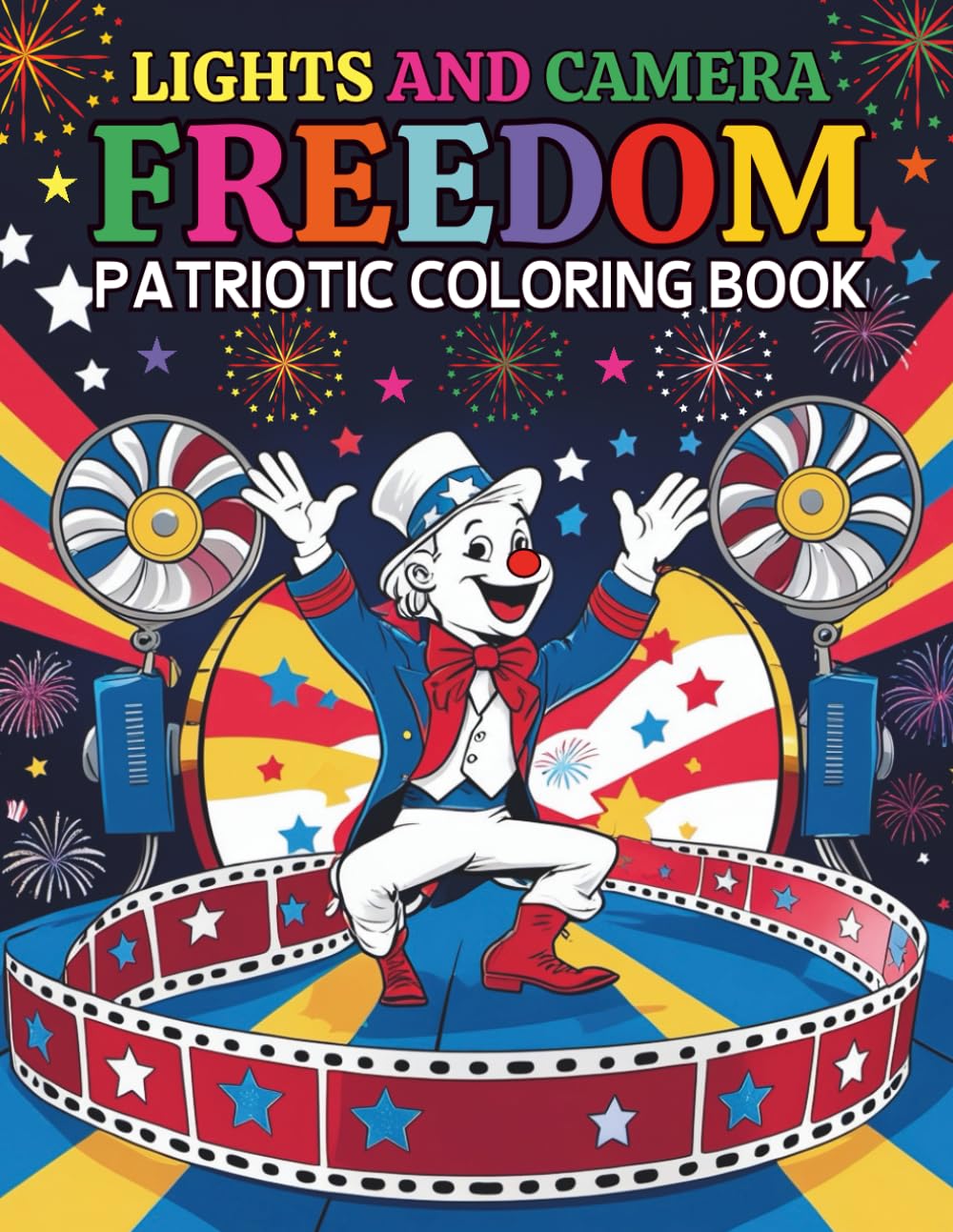 Lights, Camera and Freedom! A Patriotic Coloring Book: Celebrate American Spirit Through 84 Pages of Bold and Creative Expression Lights, Camera and Freedom! A Patriotic Coloring Book: Celebrate American Spirit Through 84 Pages of Bold and Creative Expression