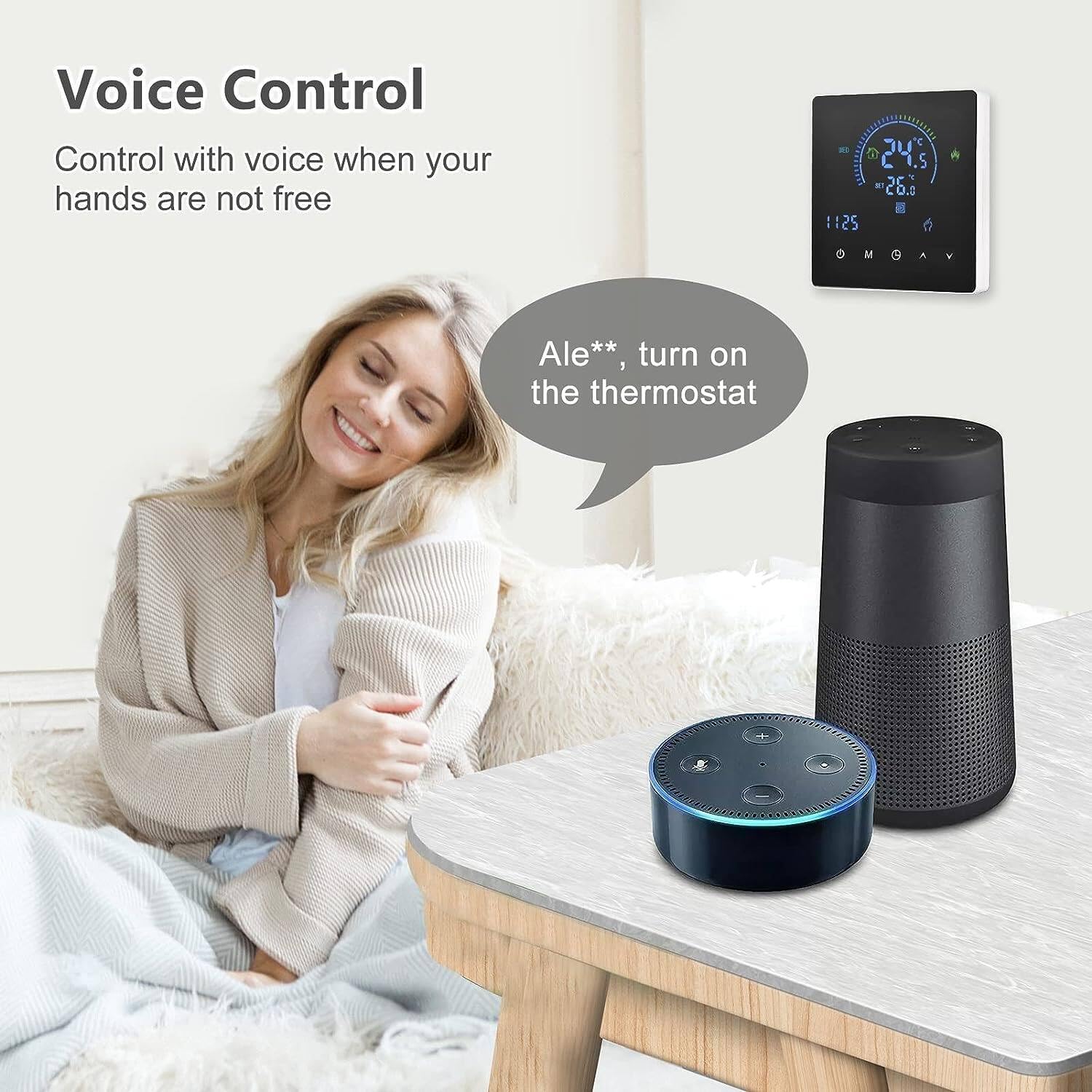Amazon.co.jp: WiFi スマート サーモスタット電気床暖房水ガスボイラー 