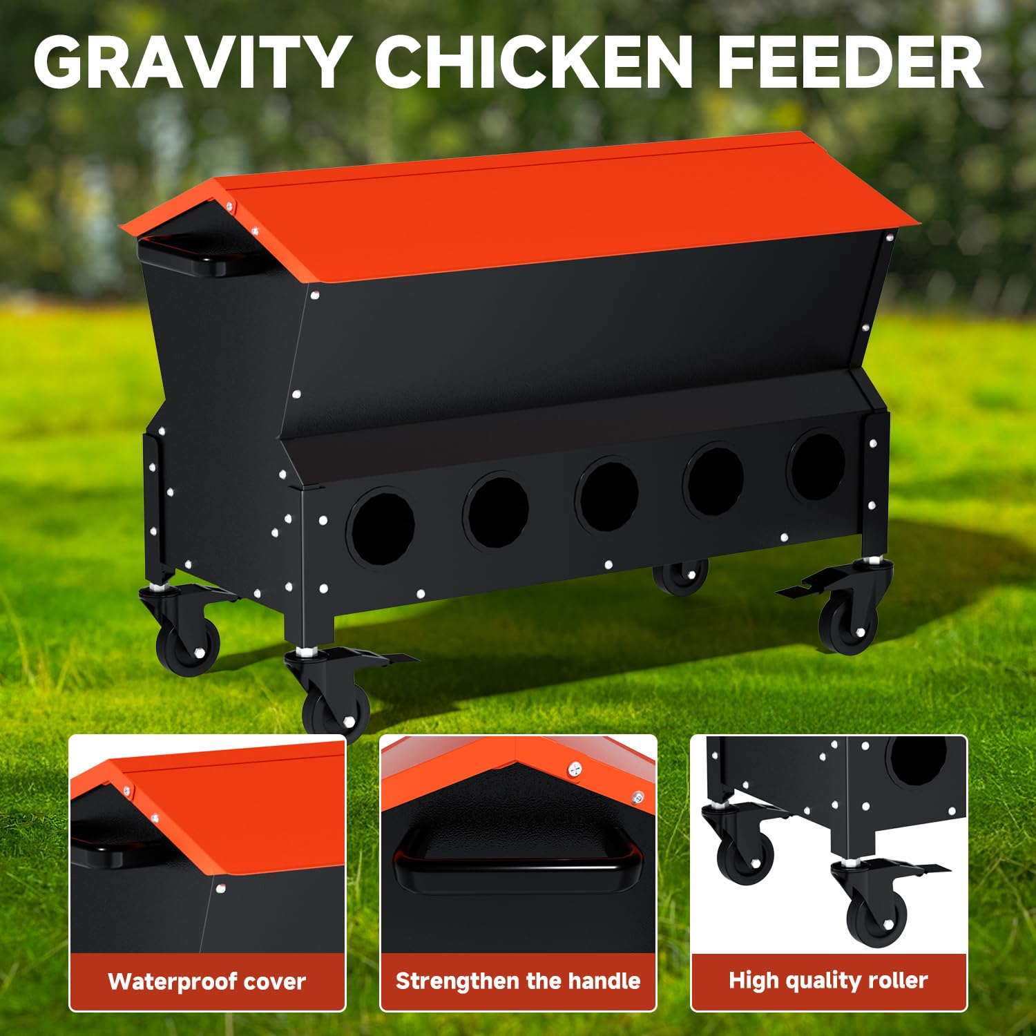 Alimentatore automatico del pollo da 120 libbre, alimentatore del