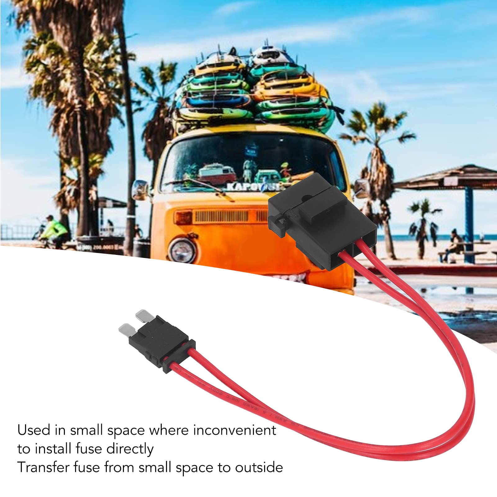 Car Holder Vehicle Connector 5Pcs ATM 20A 16AWG 230mm Line Length (ACT M 19.1mm) - Image 3